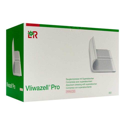 Vliwazell Pro superabsorb.Kompresse steril 10x20 cm - 1