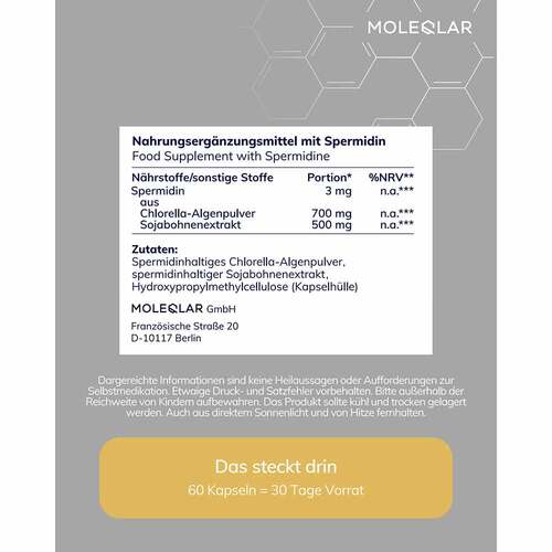 Moleqlar Spermidin Kapseln - 3