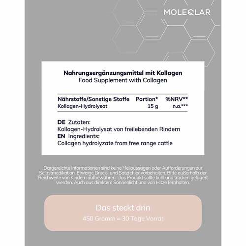 Moleqlar Kollagen-Peptide Pulver - 4
