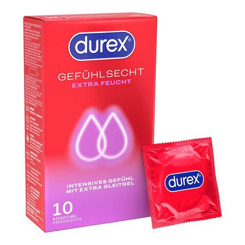 Durex Gef&uuml;hlsecht extra feucht Kondome - 1