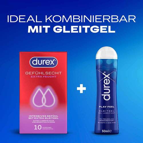 Durex Gef&uuml;hlsecht extra feucht Kondome - 3