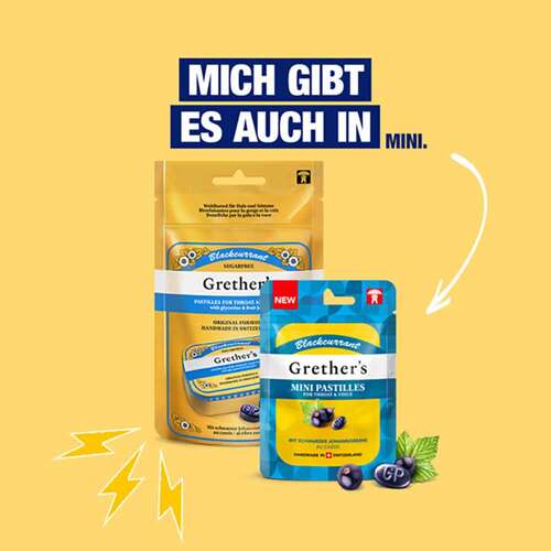 Grethers Blackcurrant zuckerfrei Past.Mini Beutel - 4