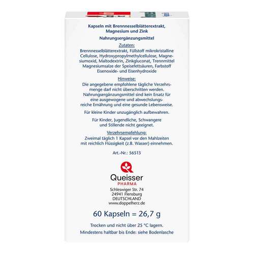 Doppelherz Brennnessel + Magnesium + Zink Kapseln - 3