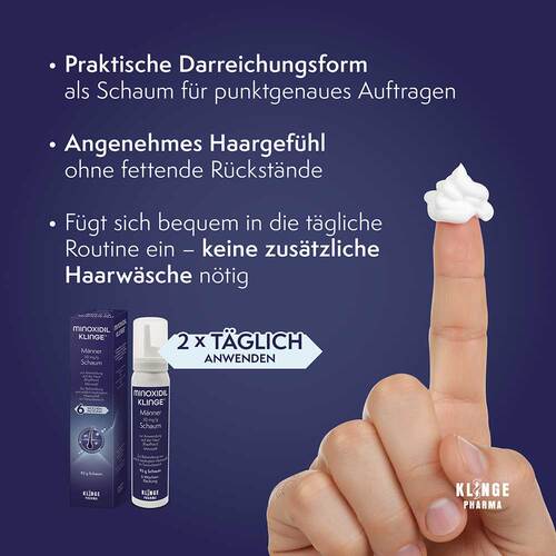 Minoxidil Klinge M&auml;nner 50 mg / g Schaum - 4