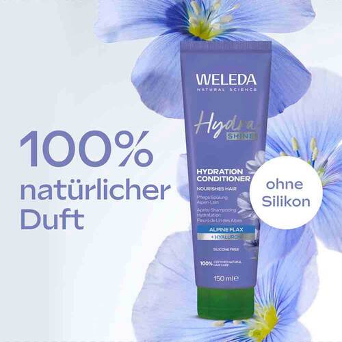 Weleda Hydra Shine Pflegespülung Alpen-Lein - 3