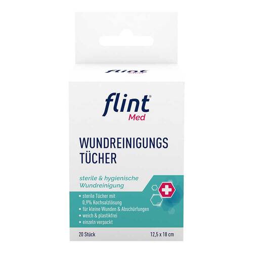 Flint Med Wundreinigungst&uuml;cher steril 12,5x18 cm - 1