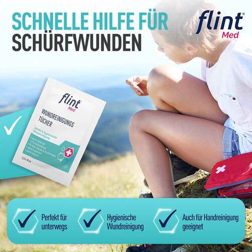 Flint Med Wundreinigungst&uuml;cher steril 12,5x18 cm - 4