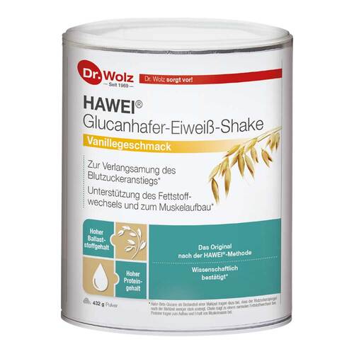 Hawei Glucanhafer-Eiwei&szlig;-Shake Vanillegeschmack Pulver - 1