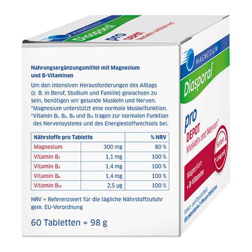 Magnesium Diasporal pro + B-Vit.DEPOT Musk. + Nerv.Tab - 3