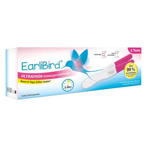 Earlibird Ultrafr&uuml;h Schwangerschaftstest Urin Do.P - 1