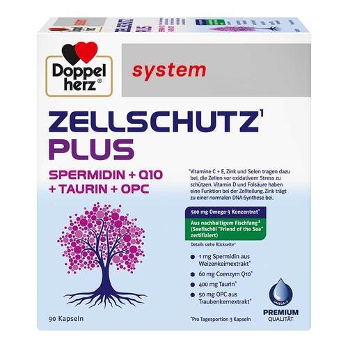 Doppelherz Zellschutz Plus Spermid. + Q10 + Taurin + OPC - 1