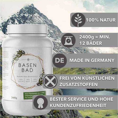 Basenbad basisches Badesalz Wellness Nordic Pure - 3