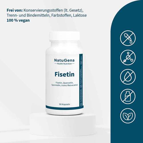 Fisetin + Quercetin + Spermidin + Vitamin B3 vegan Kapseln  - 3