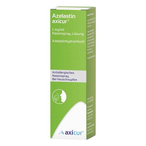 Azelastin axicur 1 mg / ml Nasenspray L&ouml;sung - 3