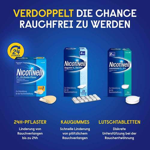 NICOTINELL 14 mg / 24-Stunden- Nikotinpflaster, Pflasterst&auml;rke Mittel (2) - 3