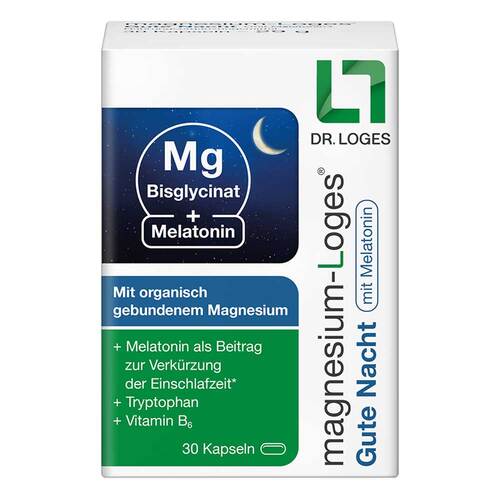 Magnesium-Loges Gute Nacht mit Melatonin Kapseln - 1