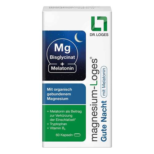 Magnesium-Loges Gute Nacht mit Melatonin Kapseln - 1