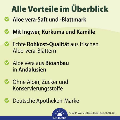 Aloe Vera-Gel-Saft Ingw.Kurk.Kamil.Bio Dr. Jacob`s - 3