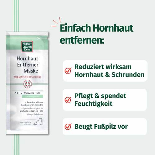 Allg&auml;uer Latschenkiefer Hornhaut Entferner Maske Cremig - 4