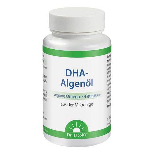 DHA-Algen&ouml;l Kapseln Omega-3 vegan Dr. Jacob`s - 1