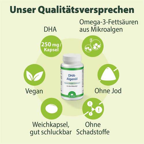 DHA-Algen&ouml;l Kapseln Omega-3 vegan Dr. Jacob`s - 4