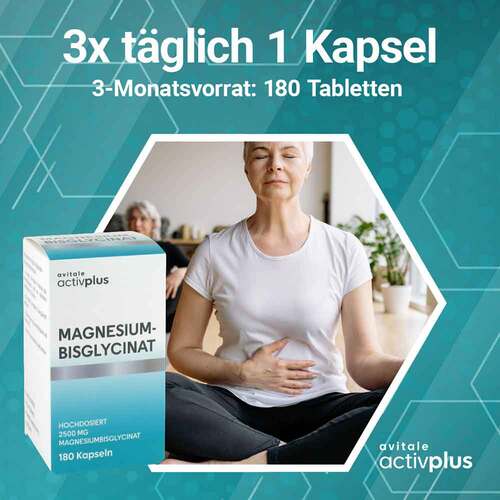 Activplus Magnesiumbisglycinat 300 mg Kapseln - 3