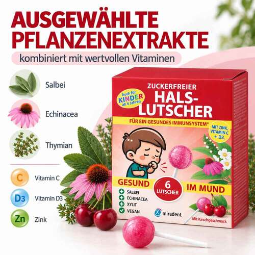 Miradent Halslutscher Kirsche zuckerfrei - 3