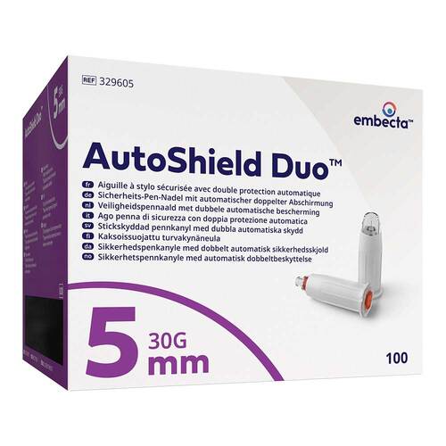 Autoshield Duo Sicherheits-Pen-Nadeln 5 mm - 1