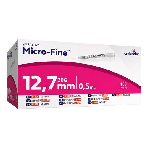 Micro-Fine Insulinspritze 0,5 ml U100 12,7 mm - 1
