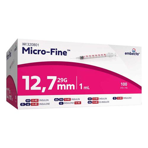 Micro-Fine Insulinspritze U40 12,7 mm - 1