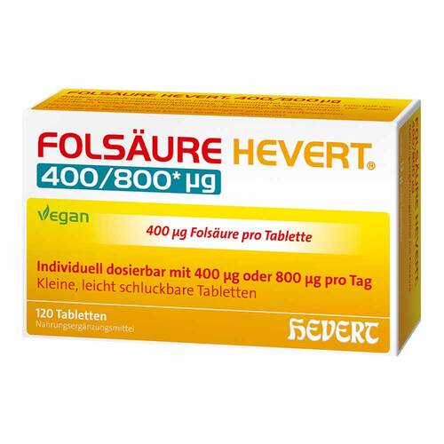 Fols&auml;ure Hevert 400 / 800 µg Tabletten - 1