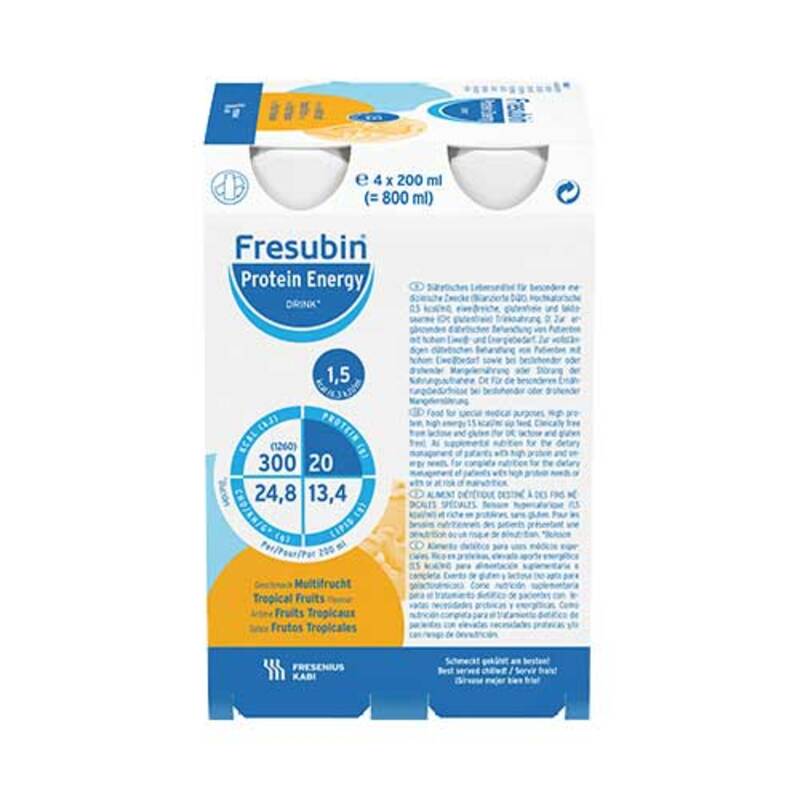 Fresubin Protein Energy Drink Multifrucht Tr.Fl. 6X4X200 ml online bei
